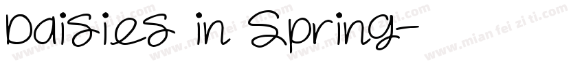Daisies in Spring字体转换